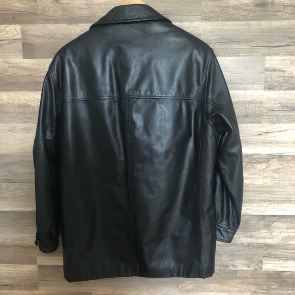Danier Men's Black Leather Jacket Small - Picture 9 of 12